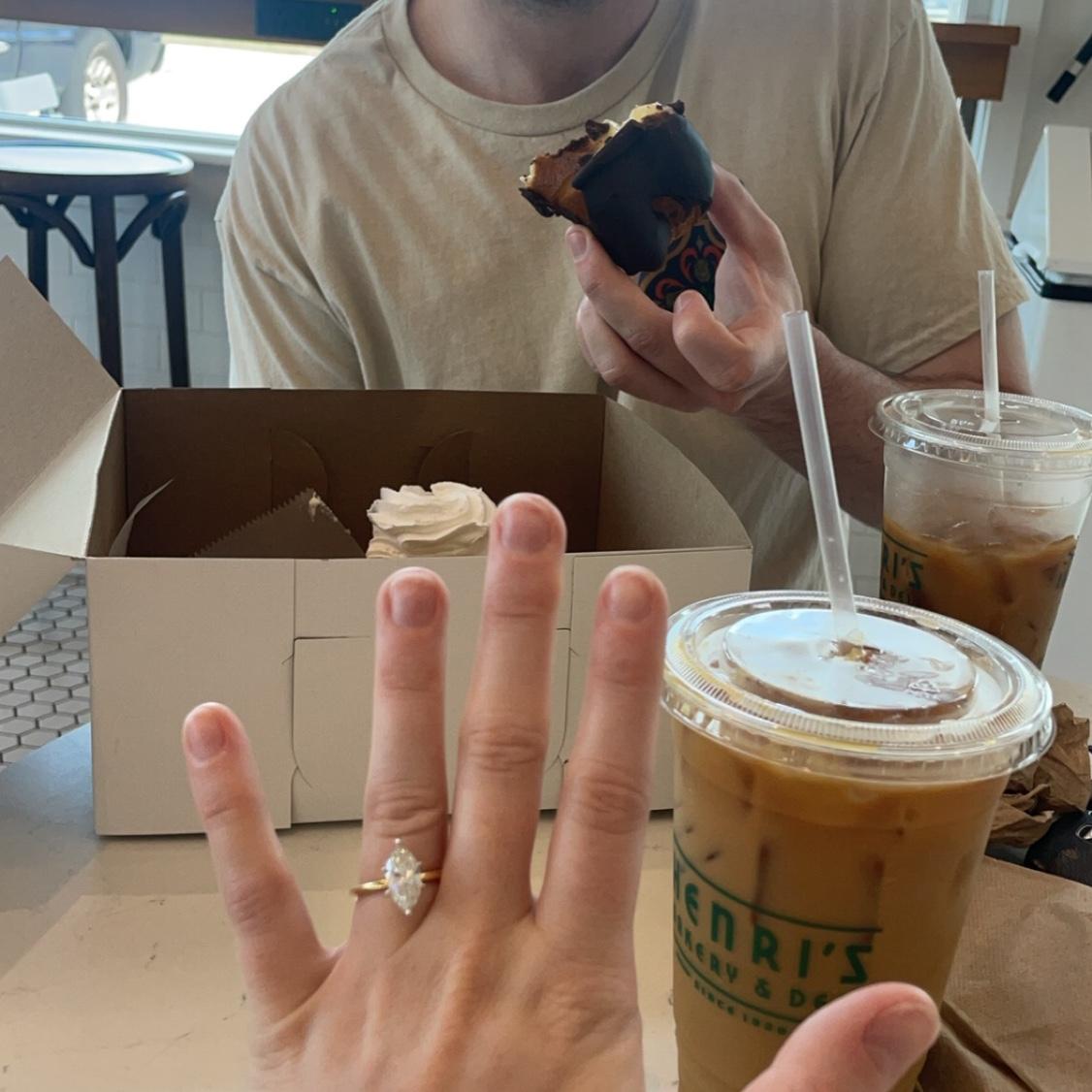 The morning after we got engaged
