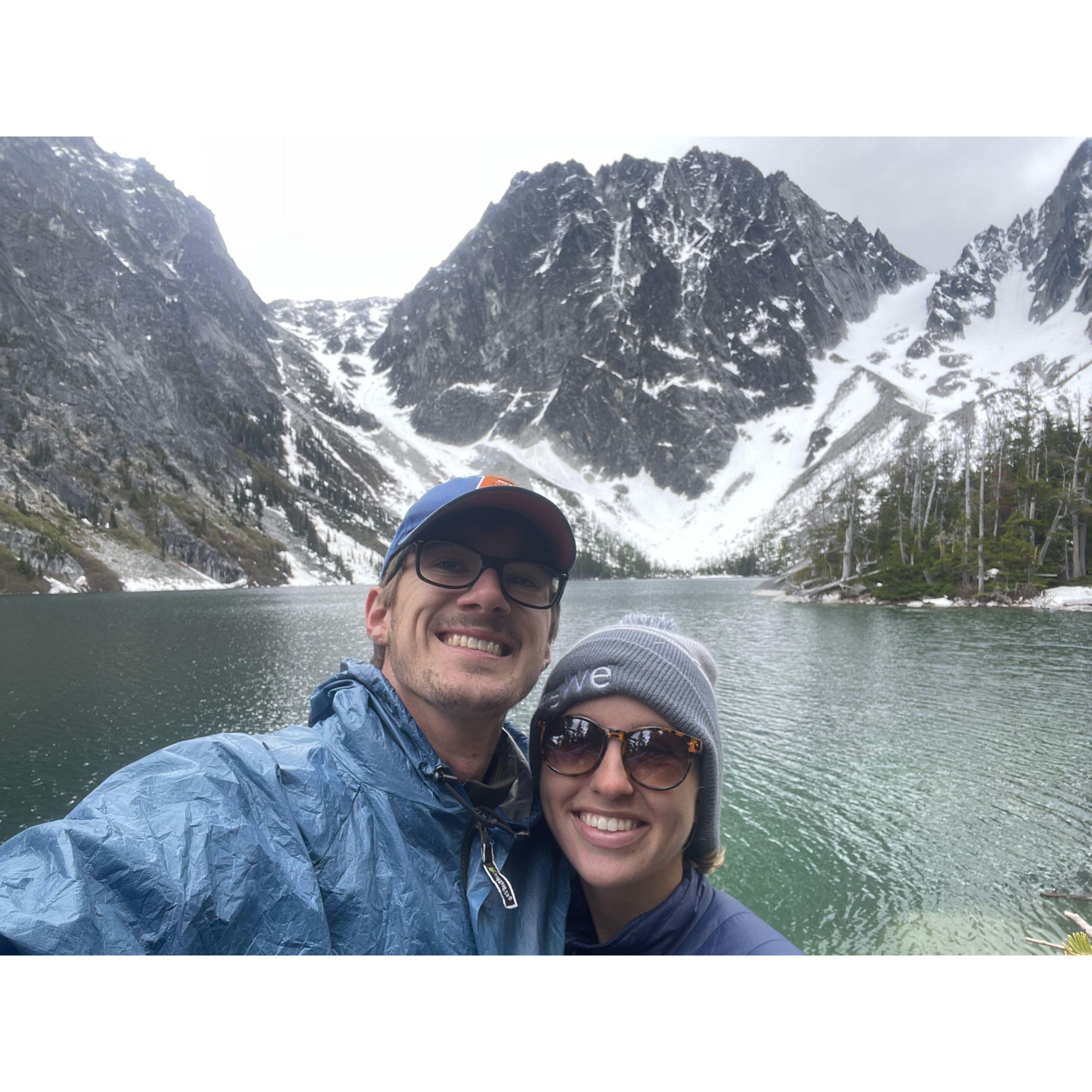 Hiking up in the Cascades of Washington is always beautiful. Lots of mountain goats following us around.