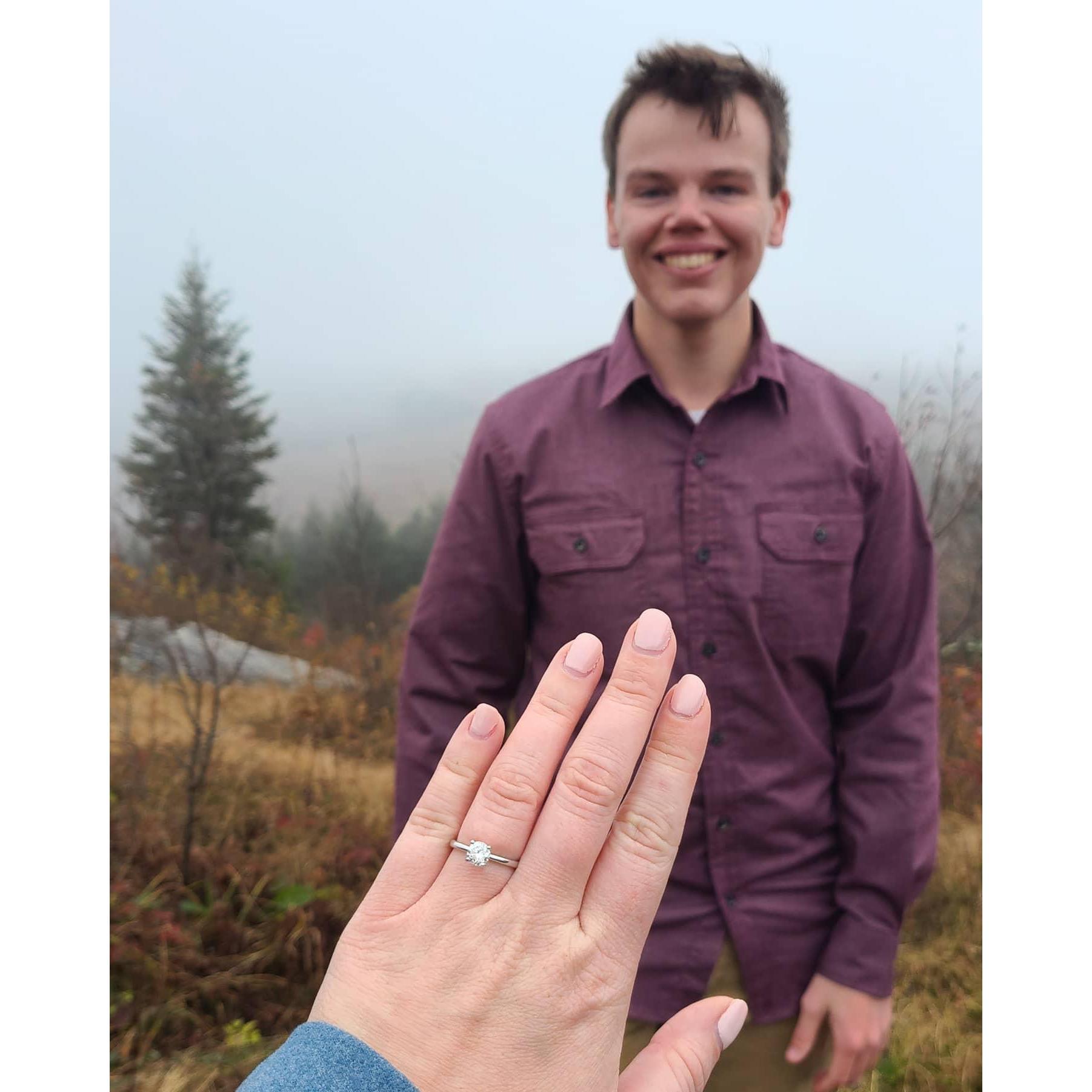 Right after Matthew proposed