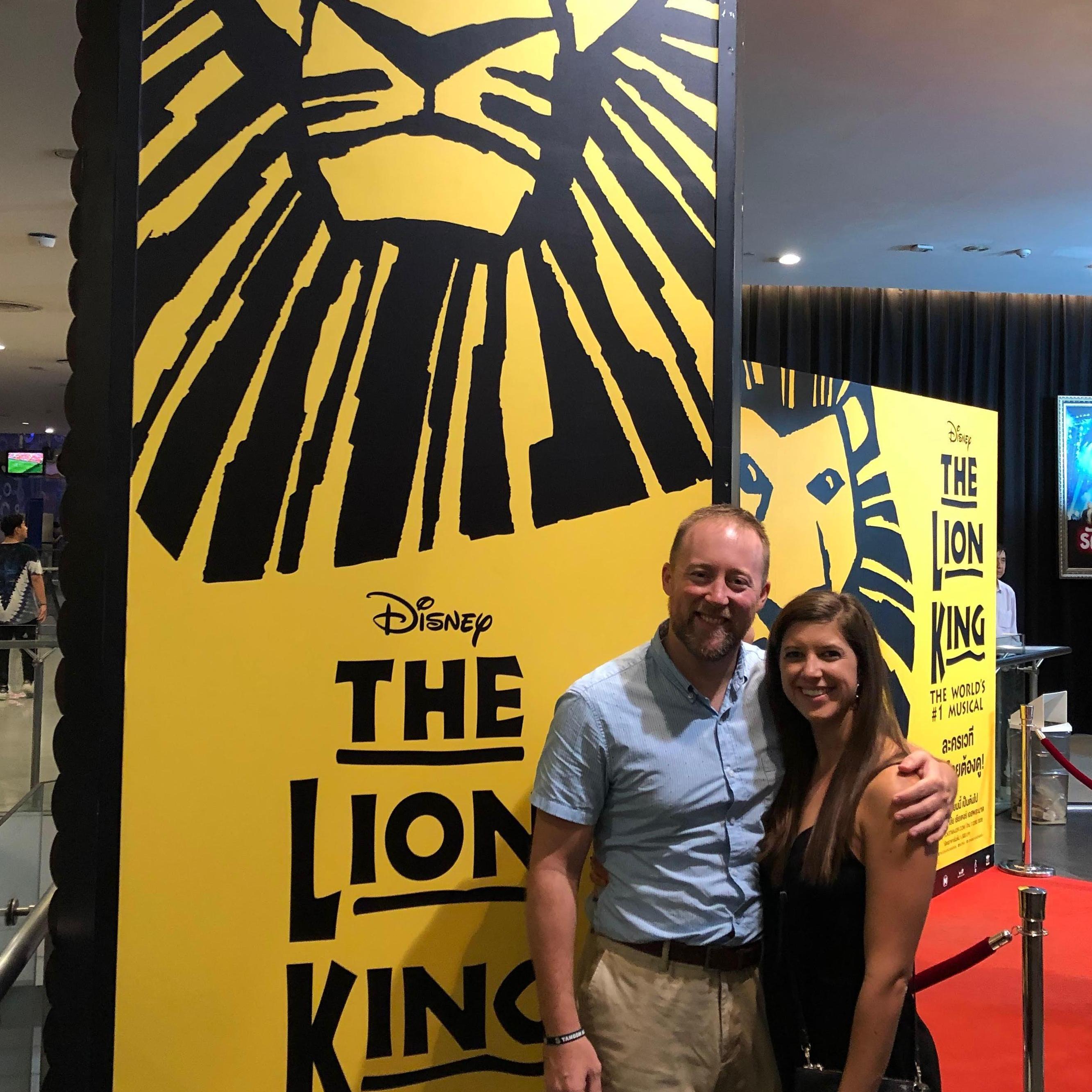 The Lion King came to Bangkok and Aaron surprised Kendall with tickets.