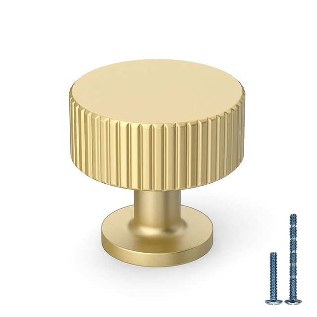KNOKLOCK 10 Pack Kitchen Cabinet Knobs Brushed Gold Dresser Knobs Drawer Knobs Kitchen Cabinet Hardware Knobs for Dresser Drawers