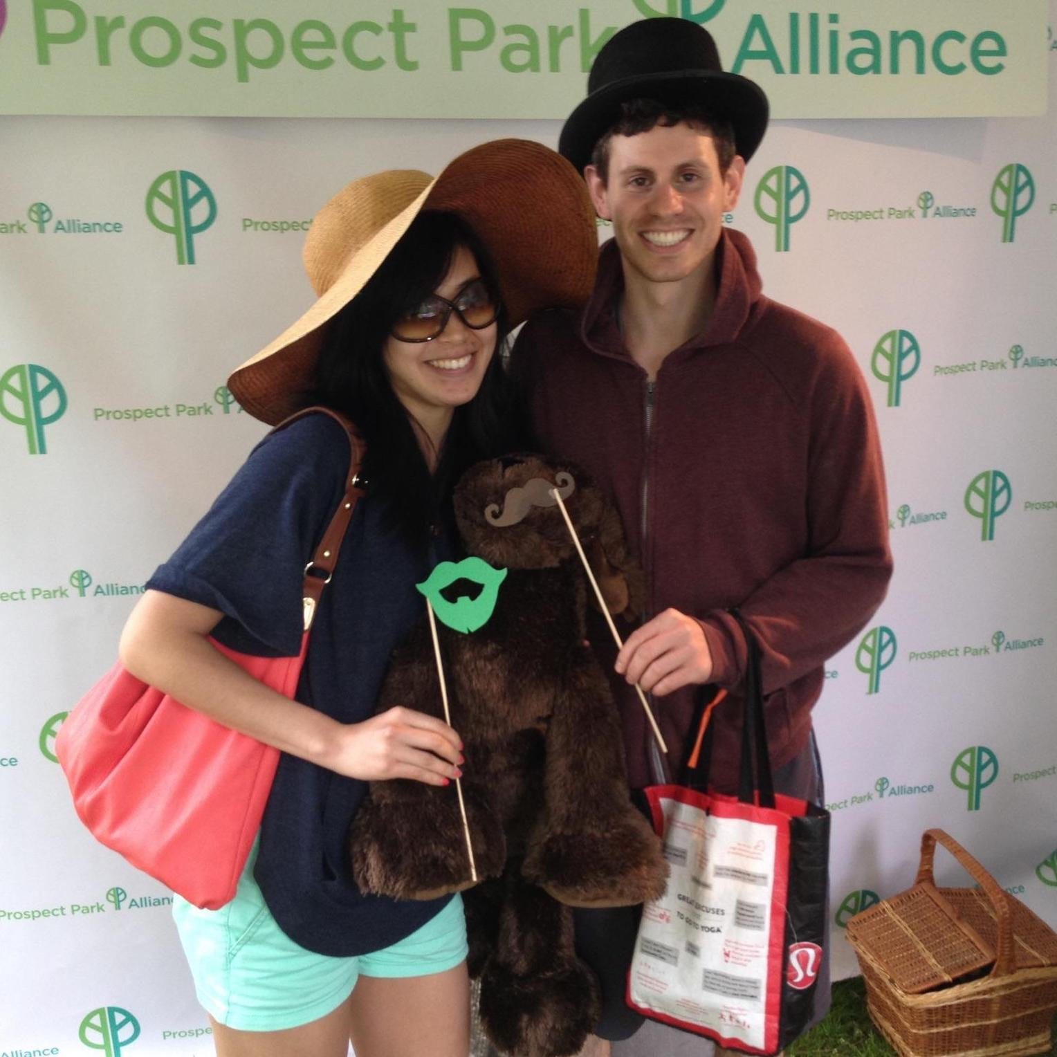 We also share a LOVE of food! Second date at Googamooga in Prospect Park. May, 2013