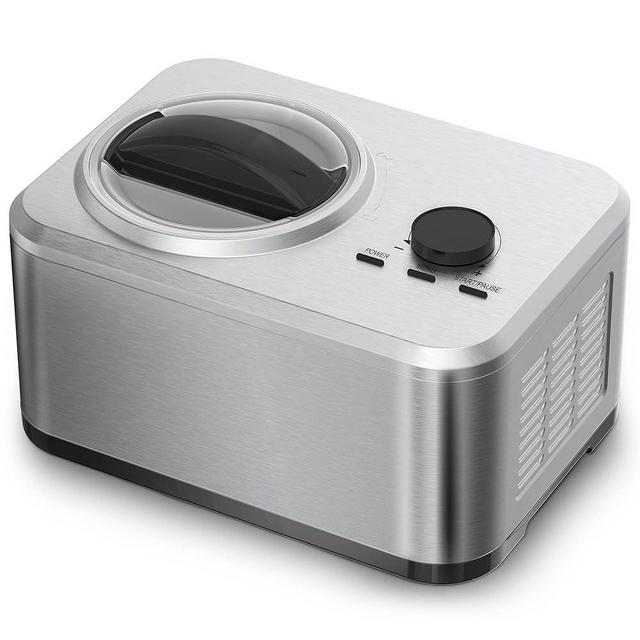 COWSAR Fully Automatic Ice Cream Maker with Built-in Compressor,1.1Quart, Fruit Yogurt Machine Pre-freezing is No Needed,Removable Ice Cream Bowl, Easy Clean
