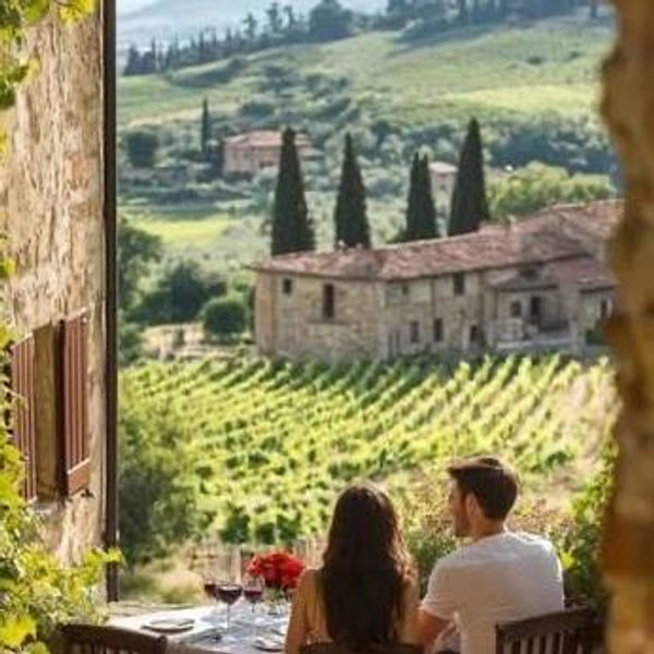 Tuscan Countryside Dinner for Erin & Brandon