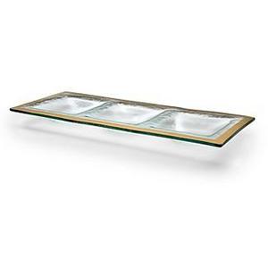 Annie glassRoman Antique 3-Section Tray