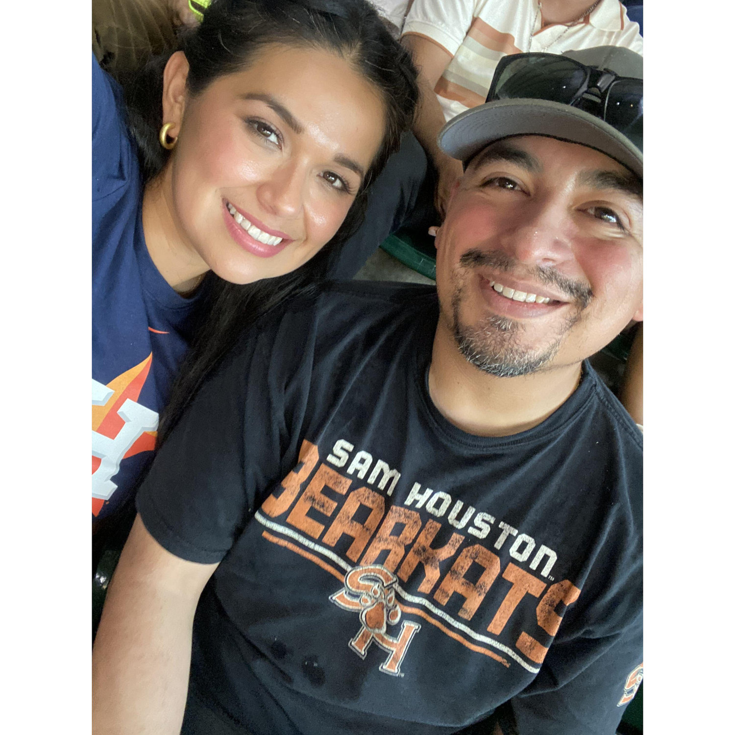 Our first Astros game in Minute Maid Park