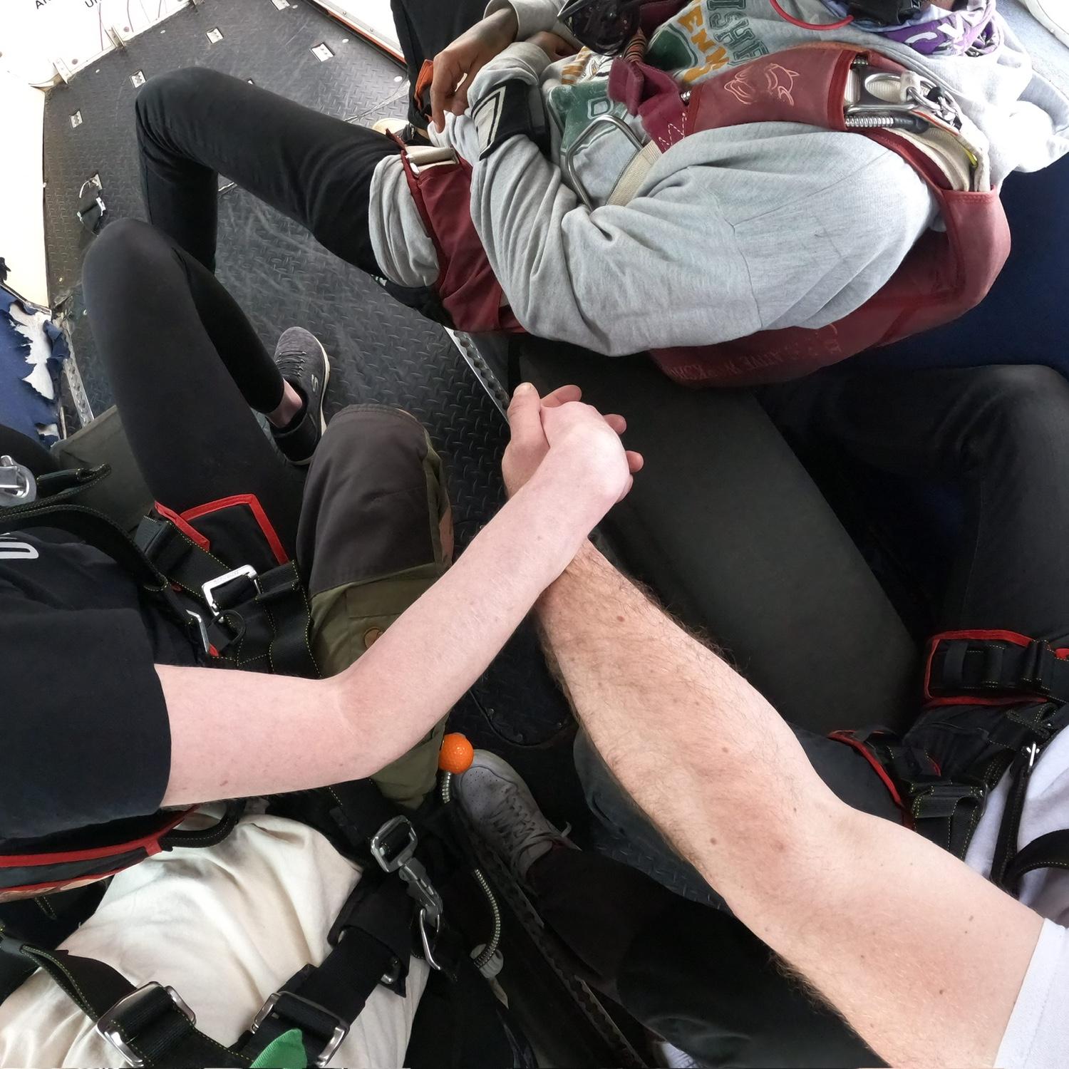 Before jumping out of the plane 🪂