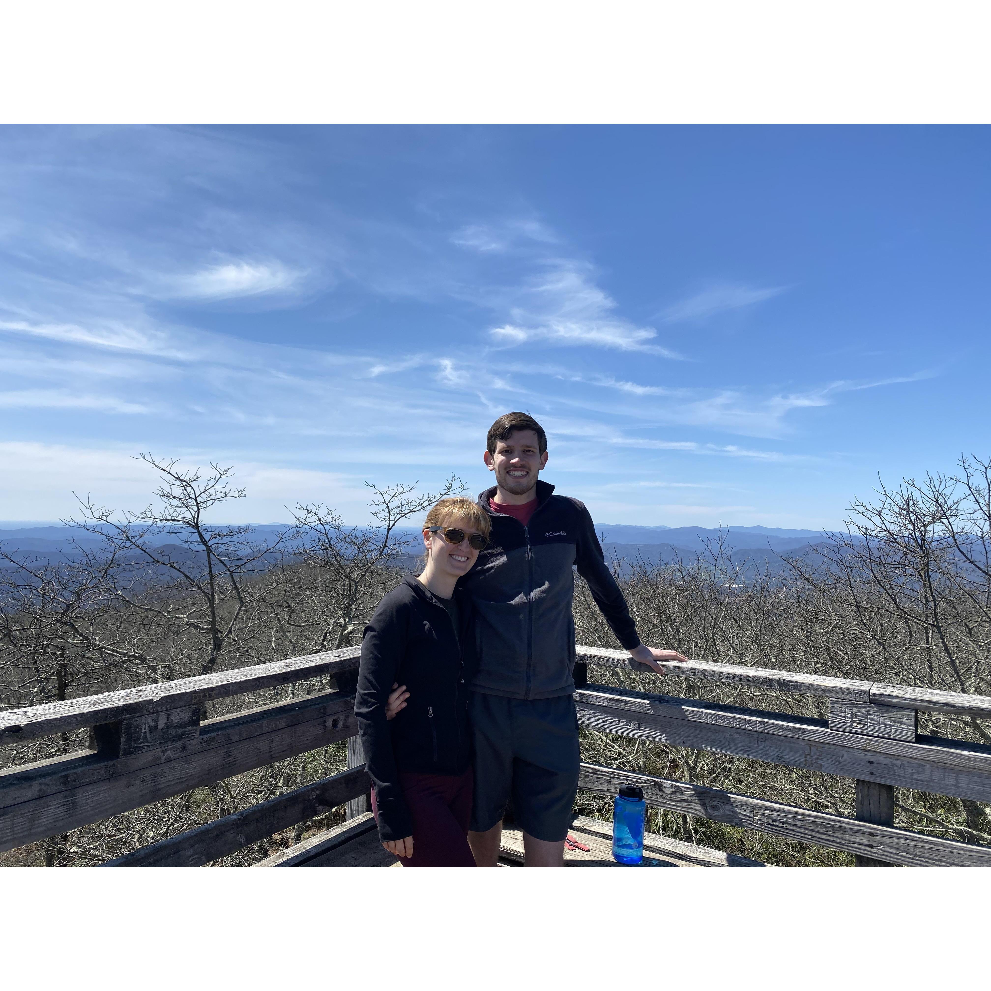 Hiking in Rabun Bald, GA, 2021