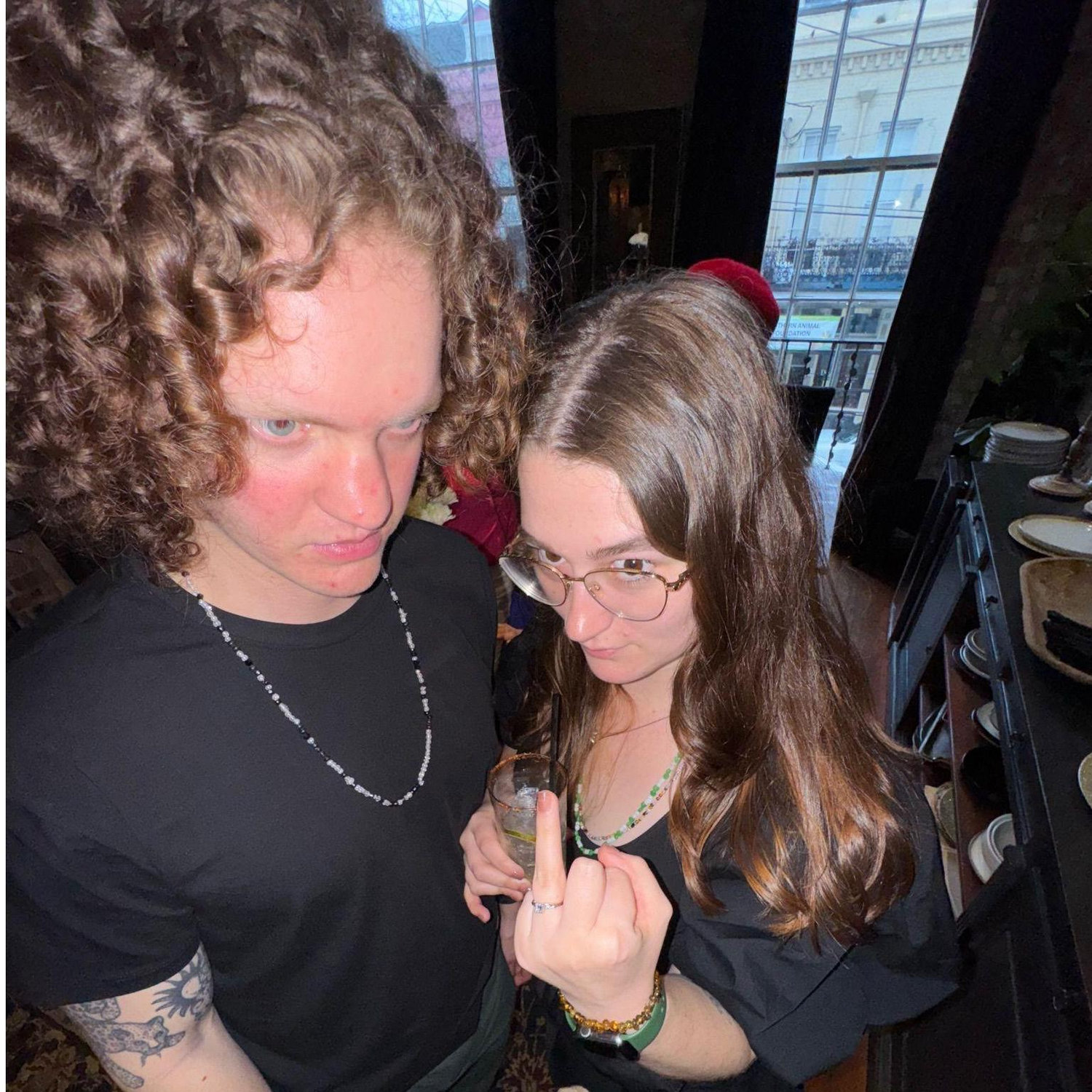 If you know us, you know we needed to include a 0.5. Here's a silly photo with the ring - moments after proposal - 2025