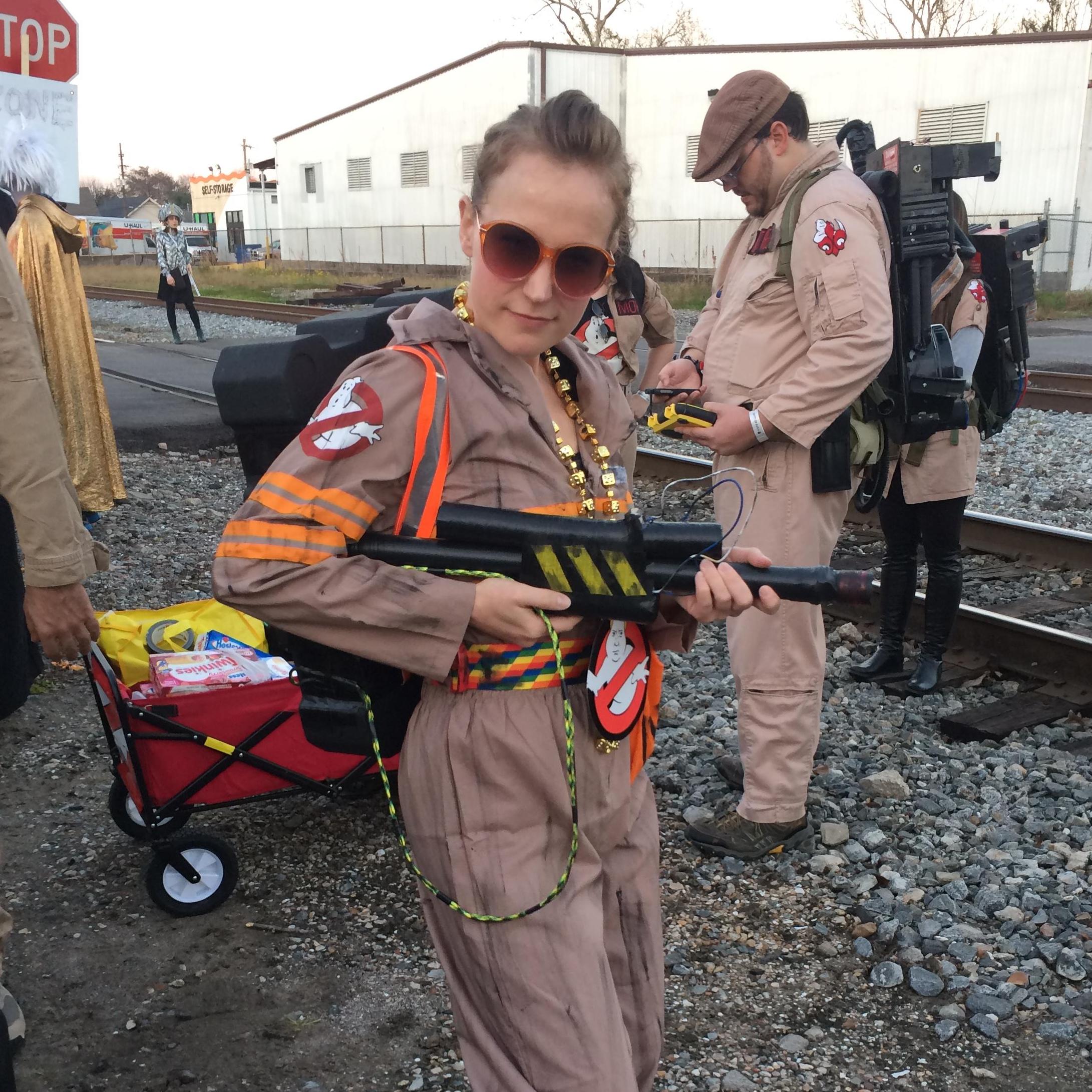 Jillian marched/danced in the Intergalactic Krewe of Chewbacchus, which is a Sci-Fi themed Mardi Gras parade.