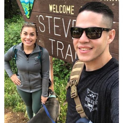 Blue's first hike
