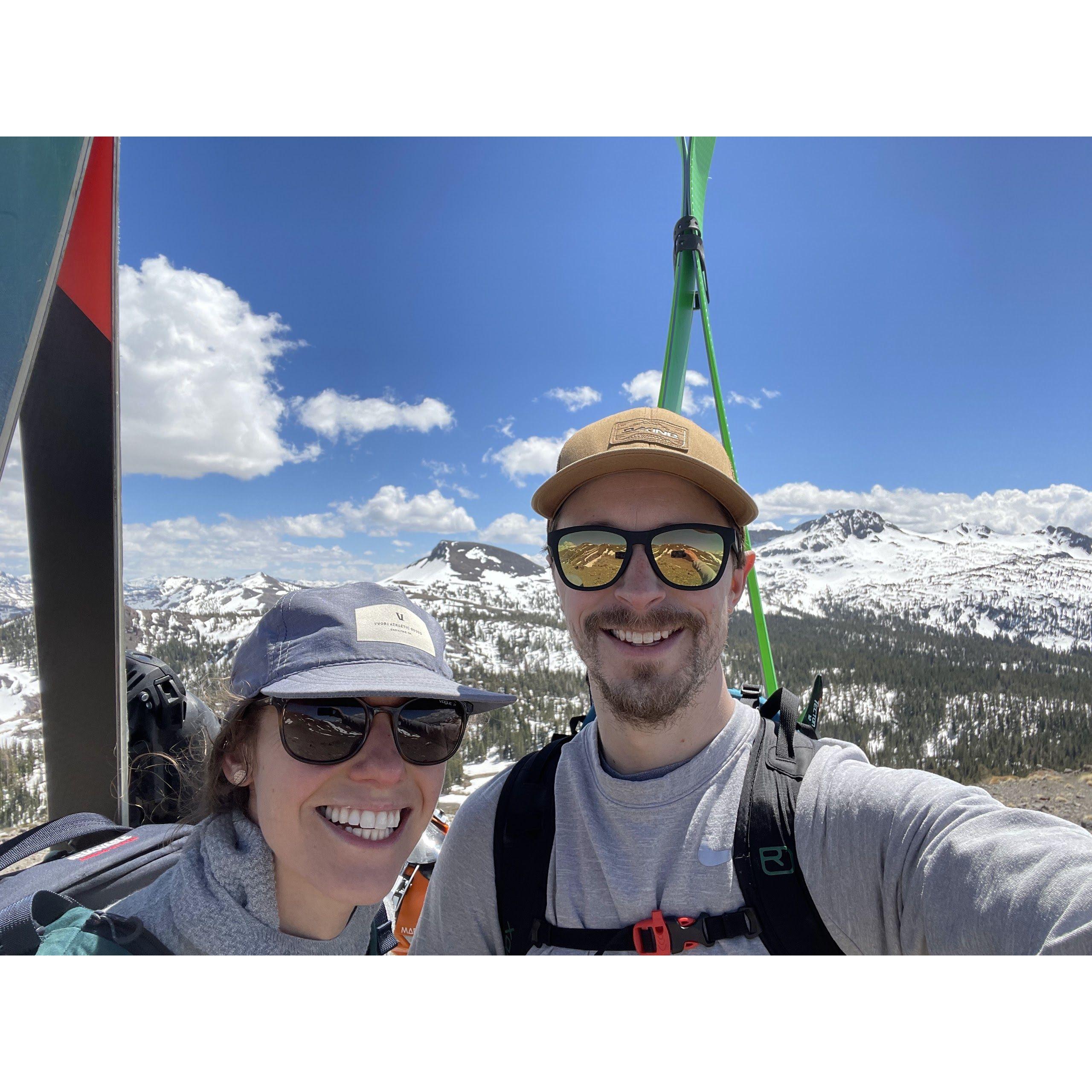 Spring skiing in Tahoe