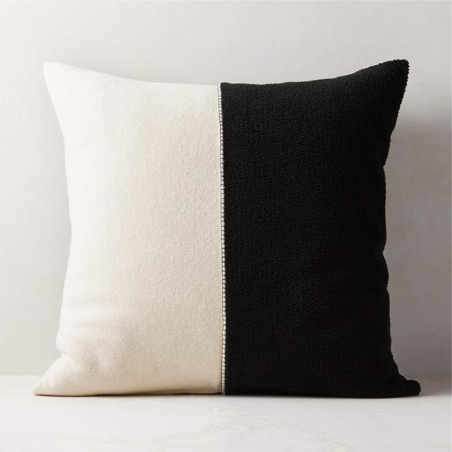 26" Ren Colorblock Pillow With Down-Alternative Insert