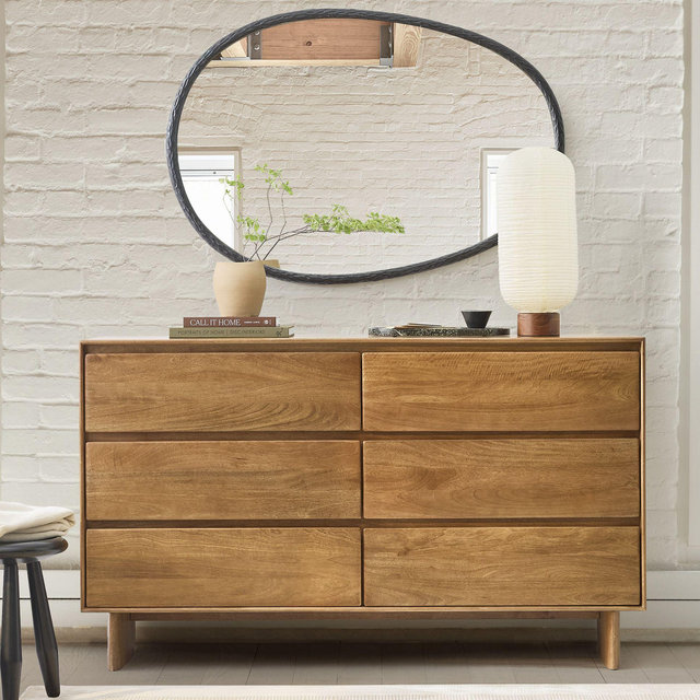 Solid Wood 6-Drawer Dresser