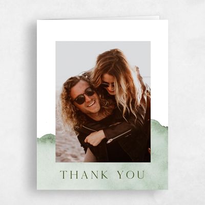 Sage, Green Wedding Thank You - Cello Photo