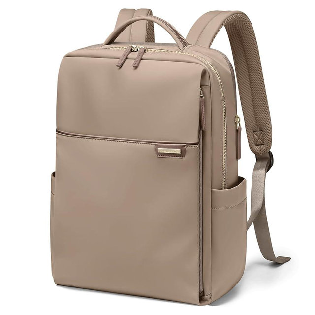 GOLF QUALITY Laptop Backpack for Women, Work Business Traval Computer Backpacks with Laptop Compartment Waterproof Casual Daypack for Travel College,16Inch,Brown