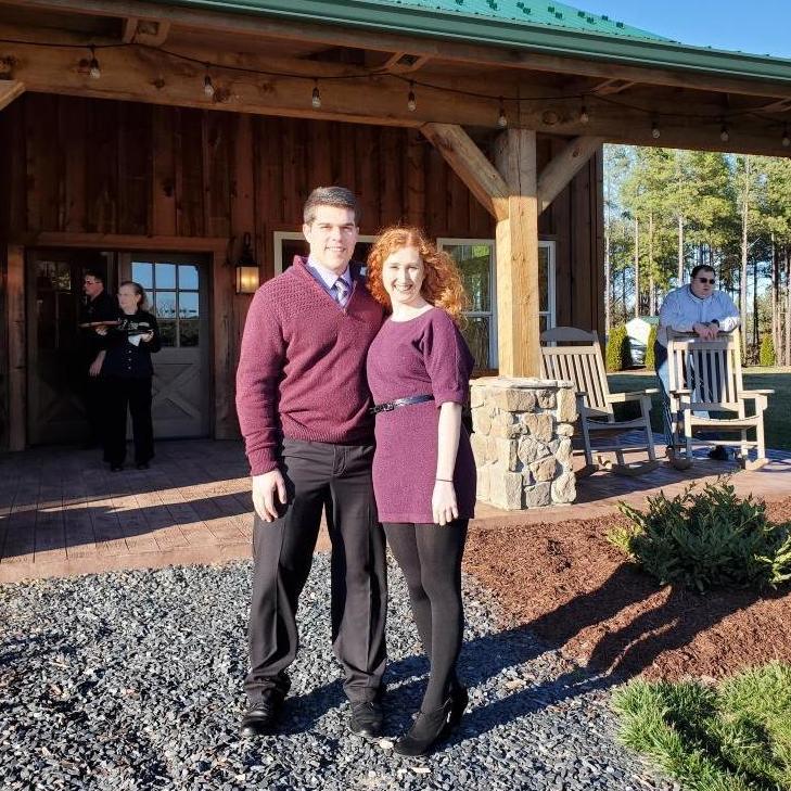 Attending Dutch and Amanda Steward's wedding together February 29, 2020. The first time Sarah said "I love you" to Nick (he said it a month earlier).
