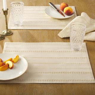 Leno Weave Reversible Placemat, Set of 4