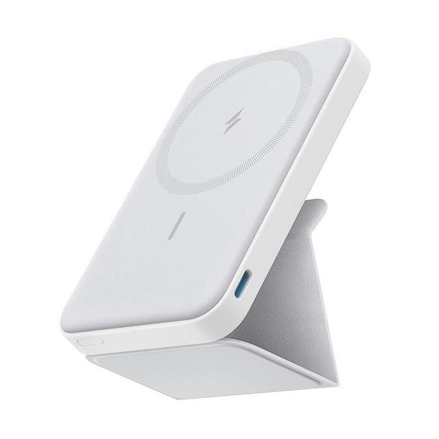 Anker Magnetic Battery, 5,000mAh Foldable Magnetic Wireless Portable Charger with Stand and USB-C (On The Side), Magsafe-Compatible with iPhone 15/15 Plus/15 Pro/15 Pro Max, iPhone14/13 Series