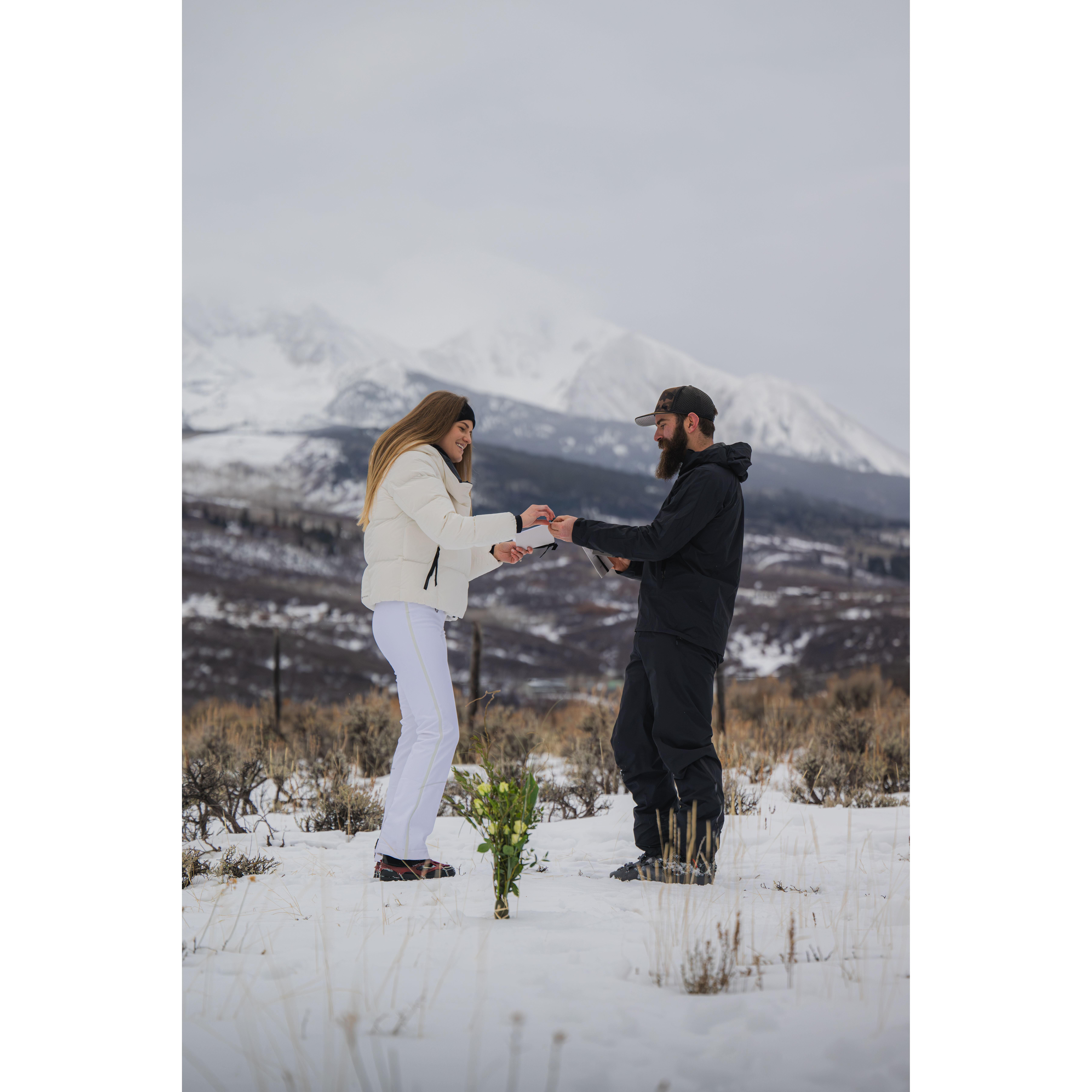 We exchanged our rings