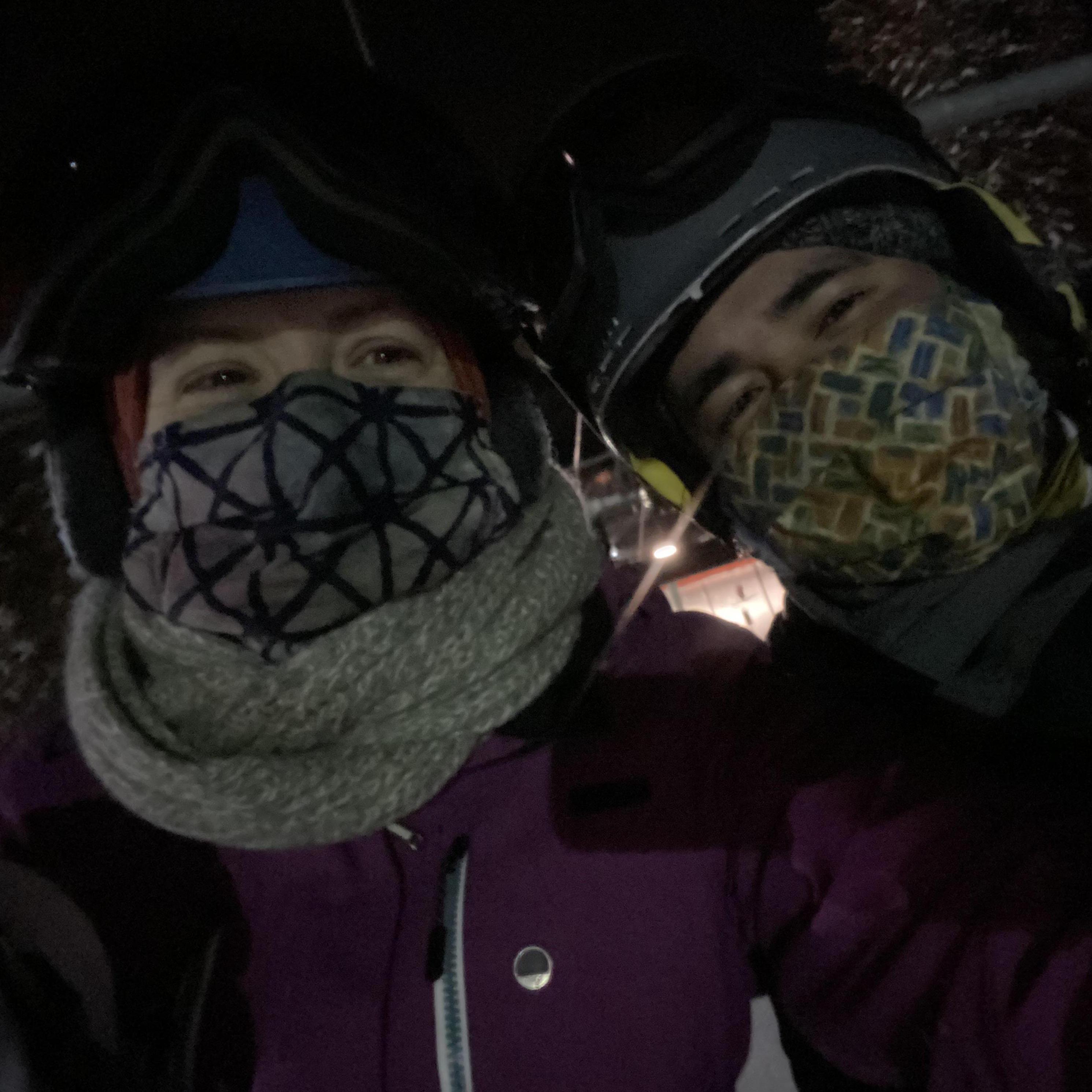 Tom's first ski lesson, but make it Covid safe!