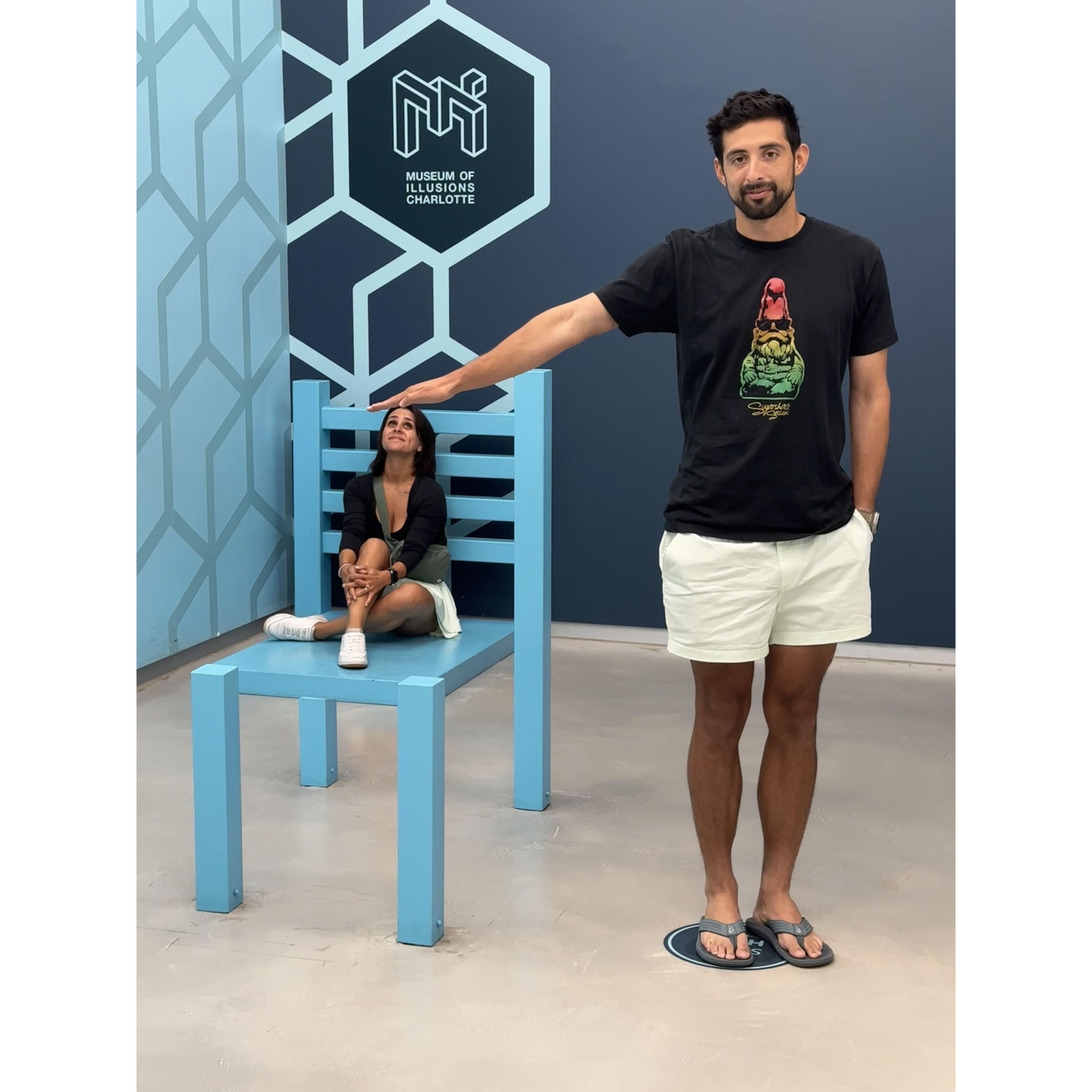 Life-size at Museum of Illusions in Charlotte