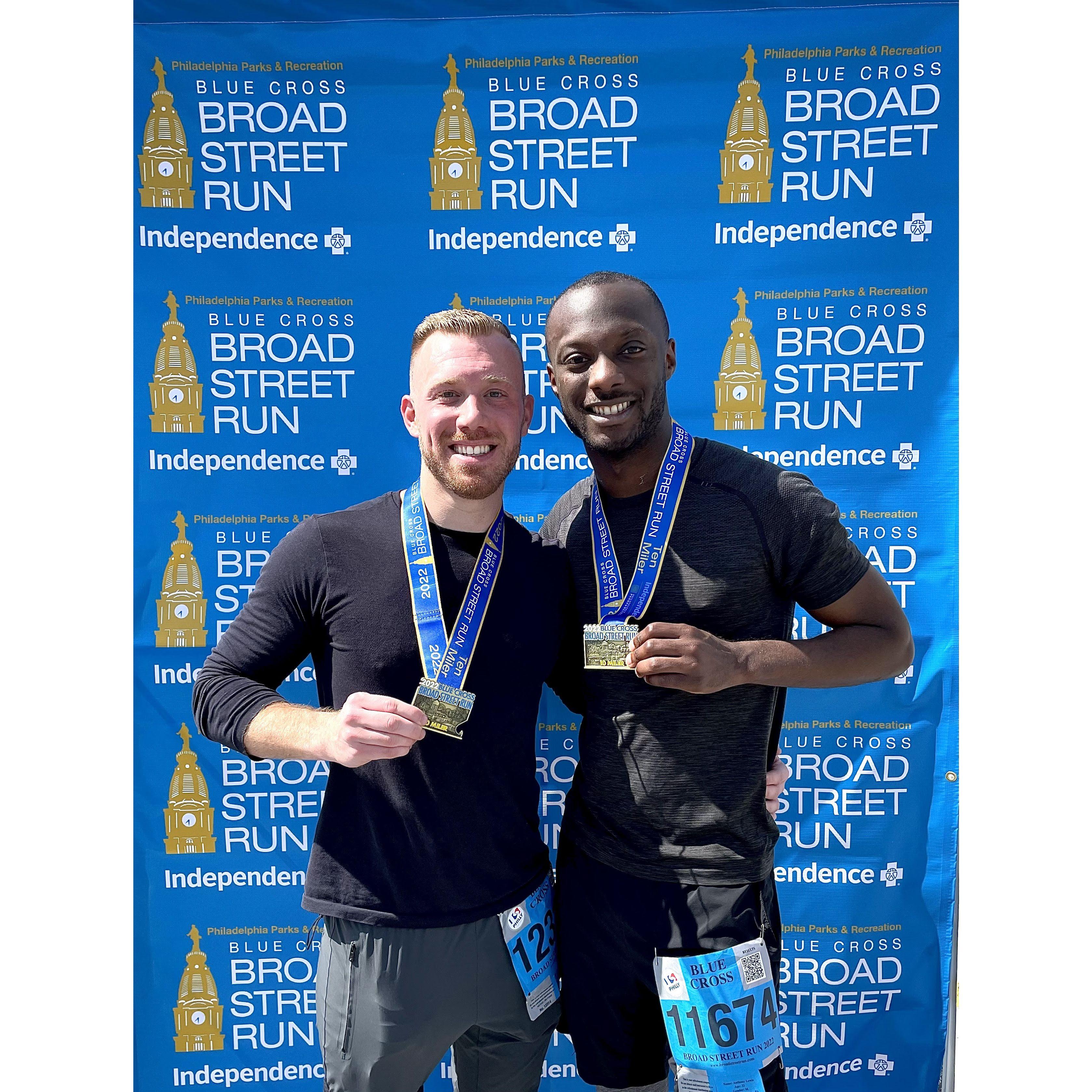 Our first Broad Street Run together!