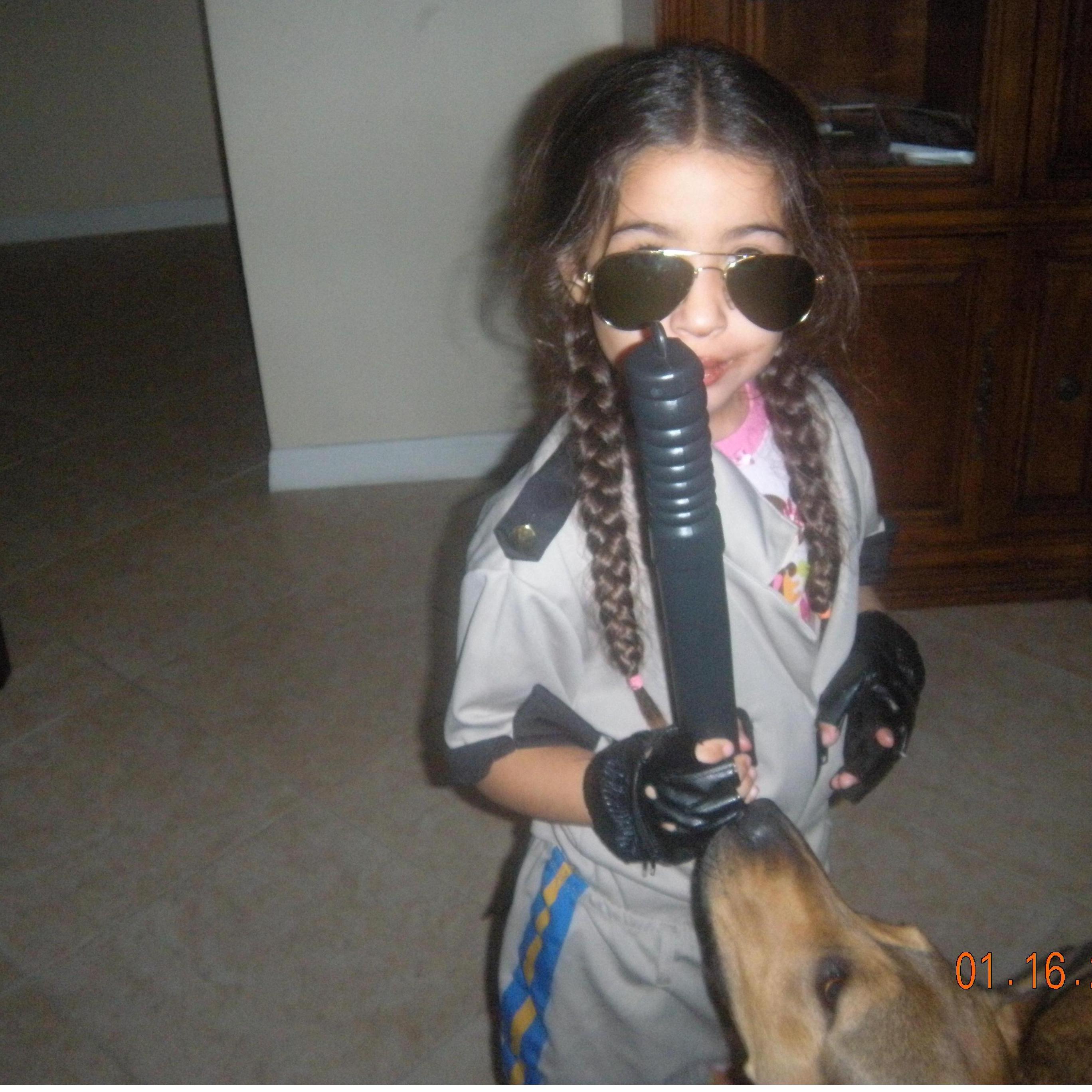 Couldn't eat to try on Crystal's halloween costume.