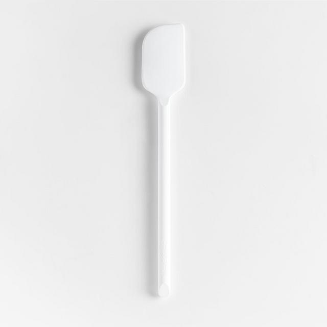Crate & Barrel White Silicone Spatula