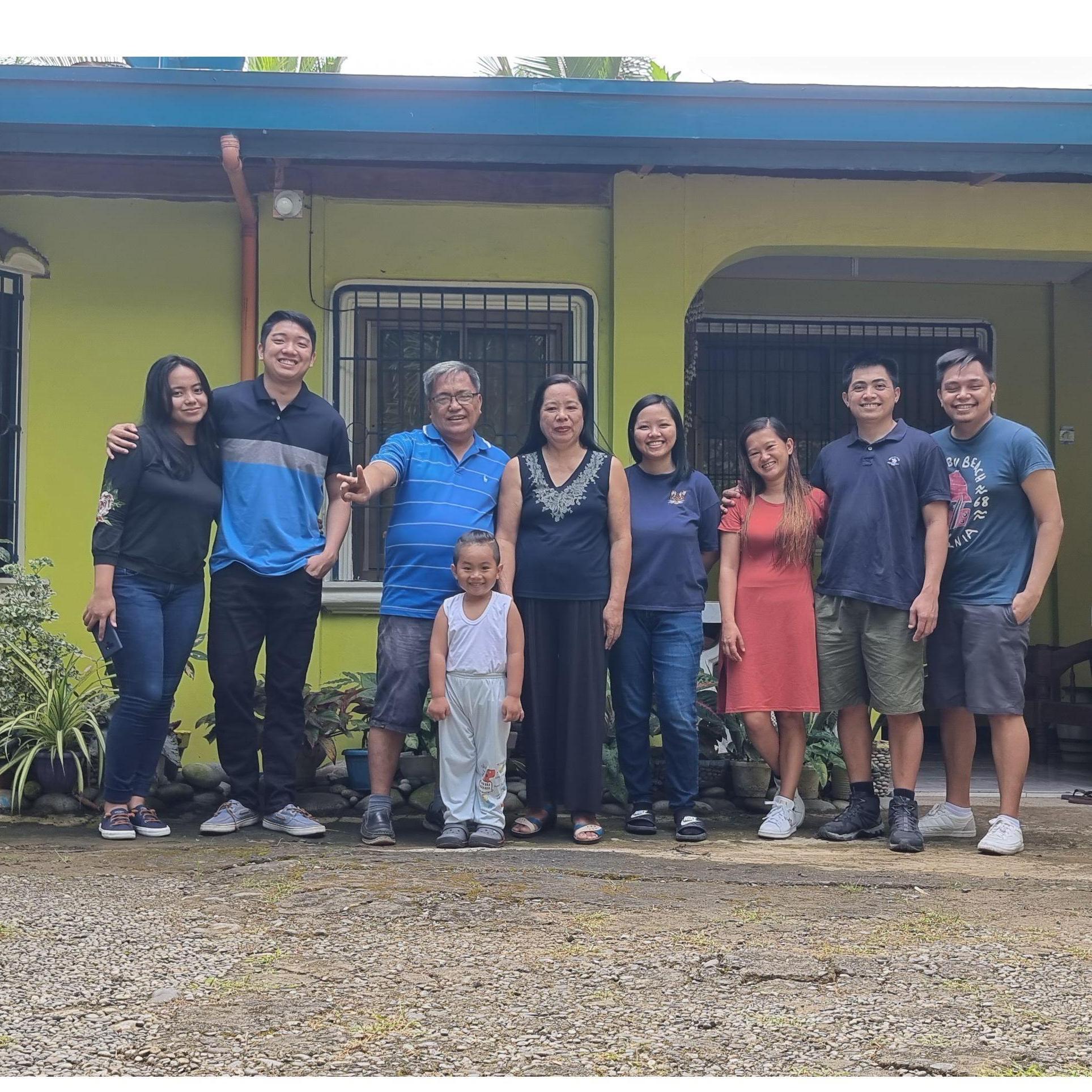 With Arcyl's family in La Union, December 2021