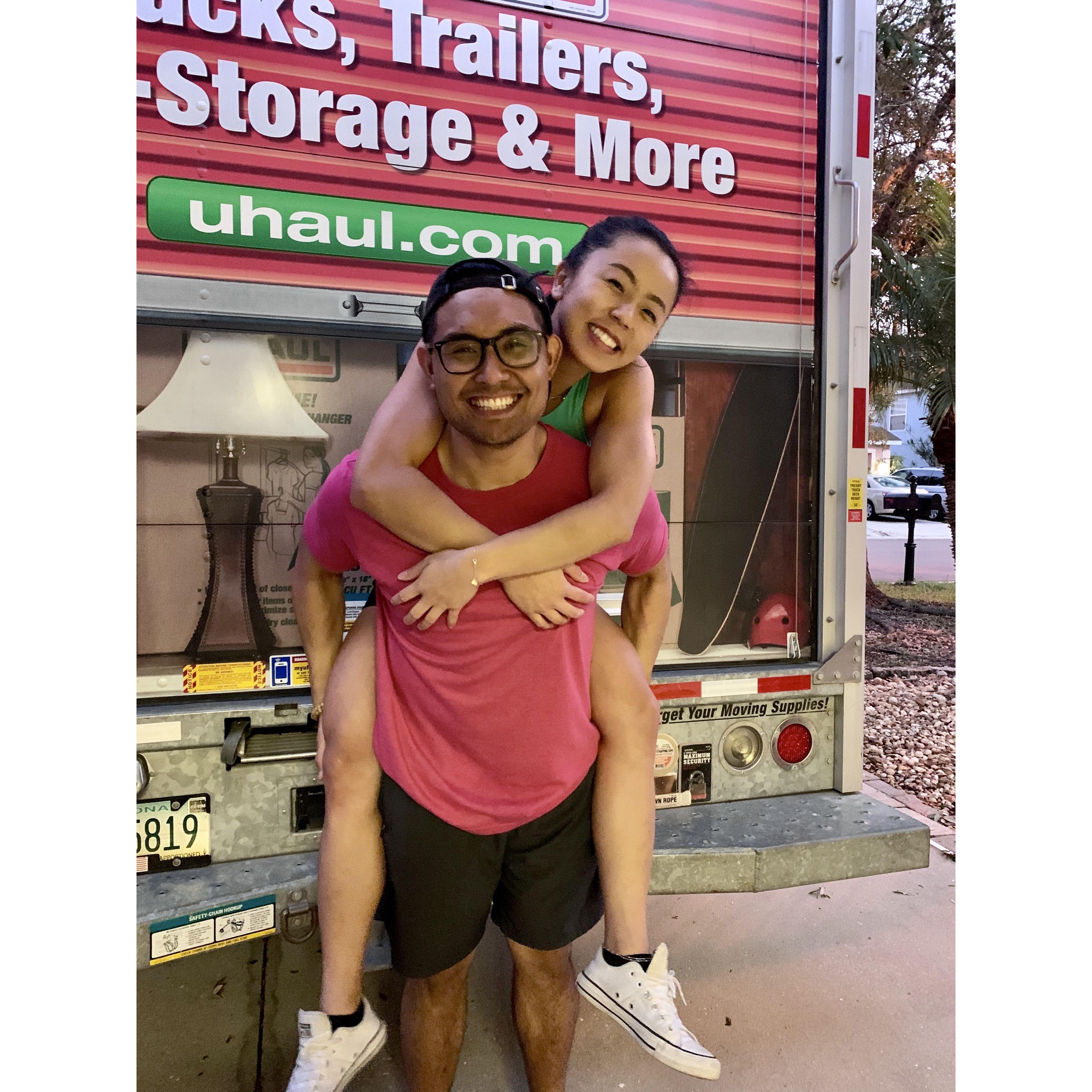 our first time moving in together (jacksonville, florida)