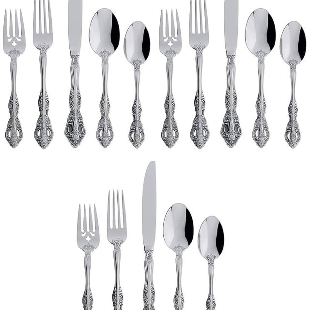 Oneida Michelangelo 20-Piece Flatware Set, Service for 4 (Pack of 3)