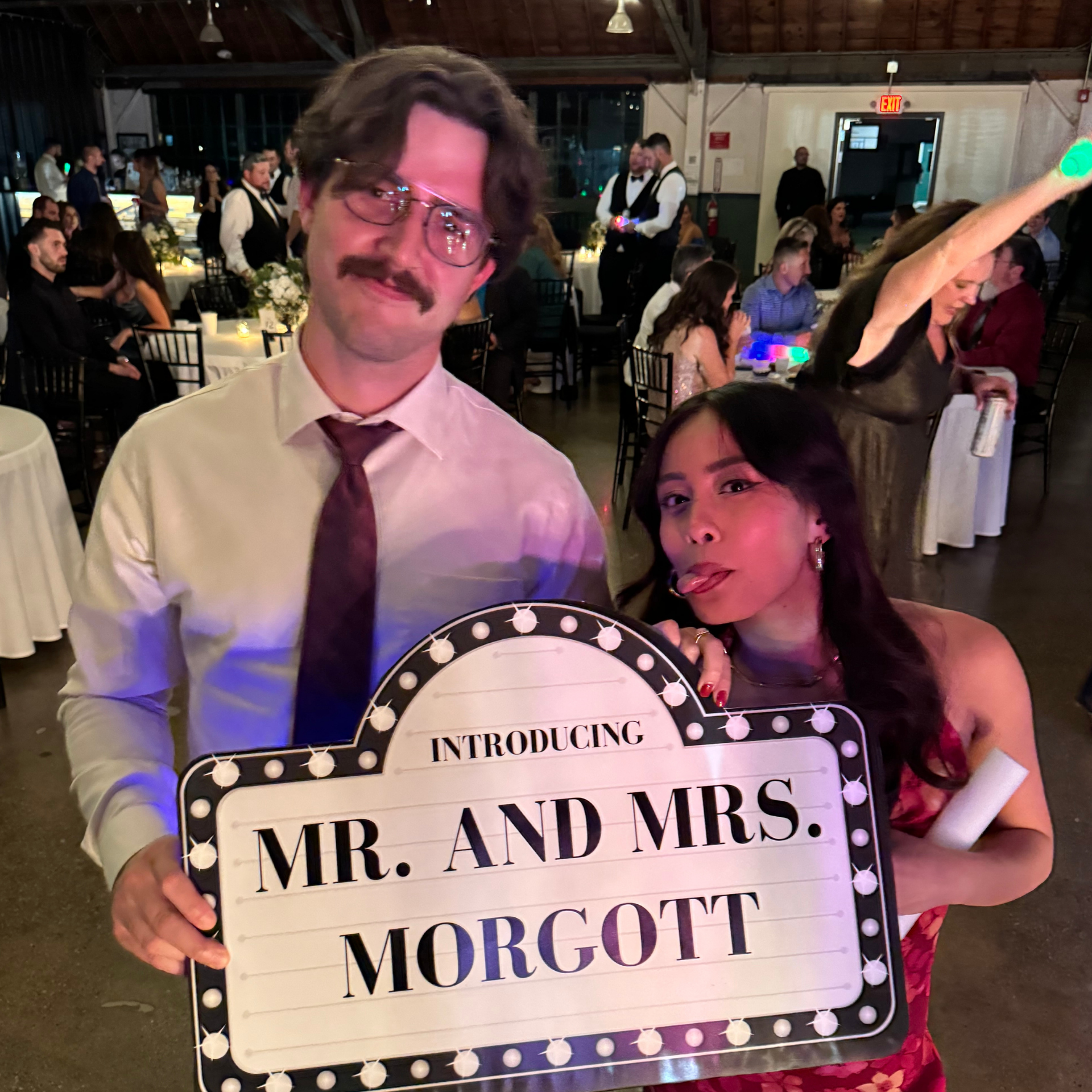 A bit of foreshadow at Courtney and Justin Morgott's wedding in September 2024 ;)