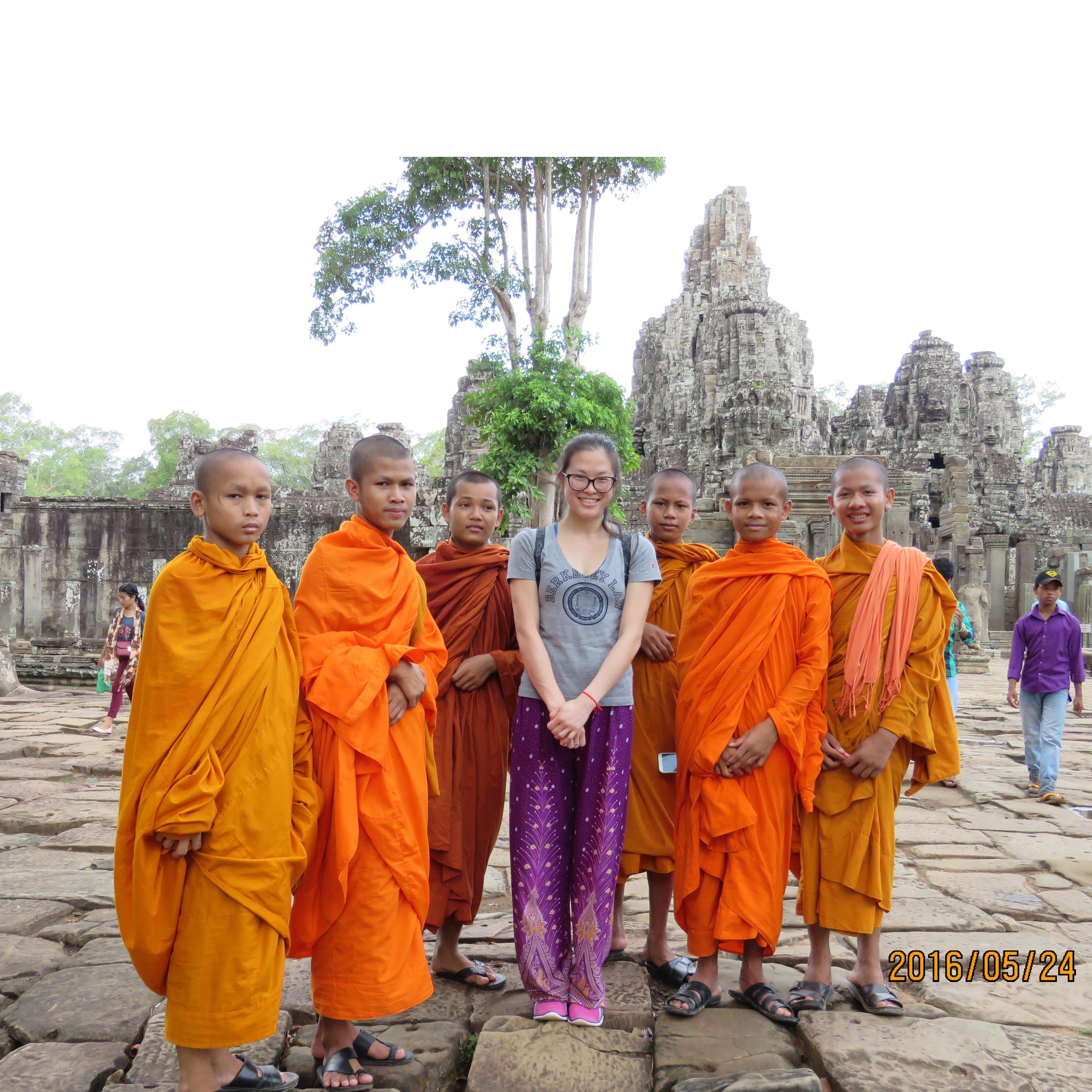 "Take a picture of me with the air benders" - Giz, Cambodia, 2016.