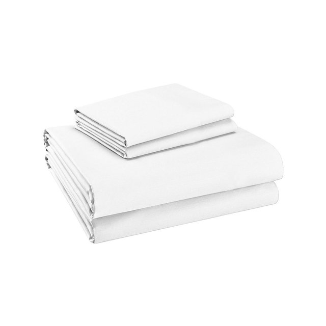 Purity Home Solid 300 Thread Count Queen Sheet Set, 4 Pieces