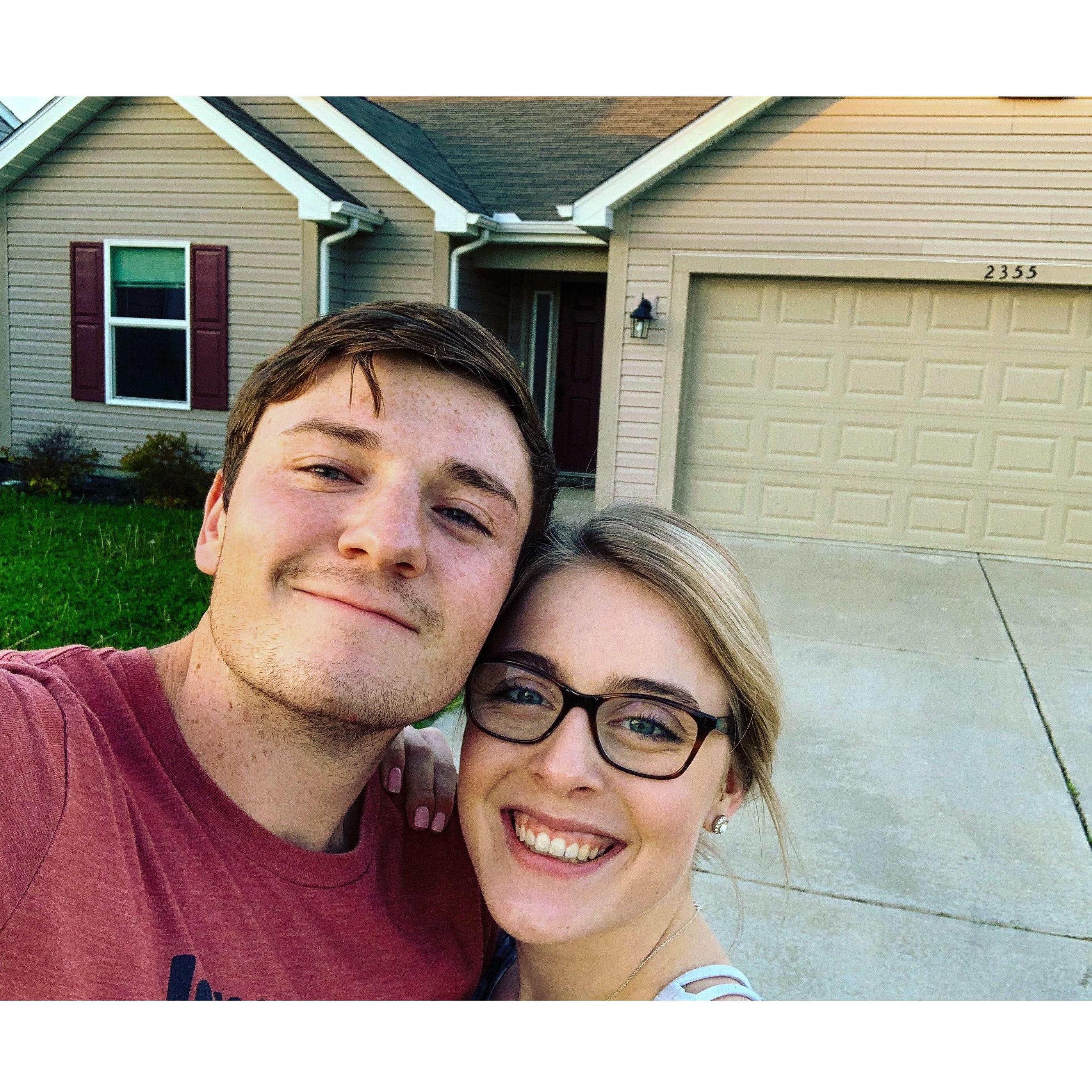 Moving into our first house in Indiana!