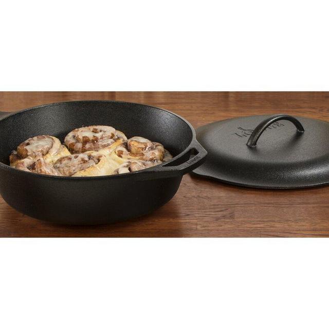 Lodge Cast Iron Covered Deep Skillet with Lid