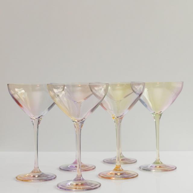 Estelle Colored Champagne Flute - Set of 6 {Iridescent} in 2023