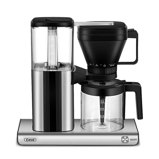 Gevi Coffee Maker 8 Cup with One-Touch, Automatic Precision Coffee Brewer Machine Pour-Over Style Drip Coffeemaker with Strength Control & Warming Plate