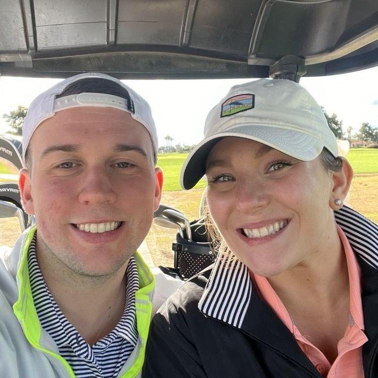 Our favorite activity together - golfing!
