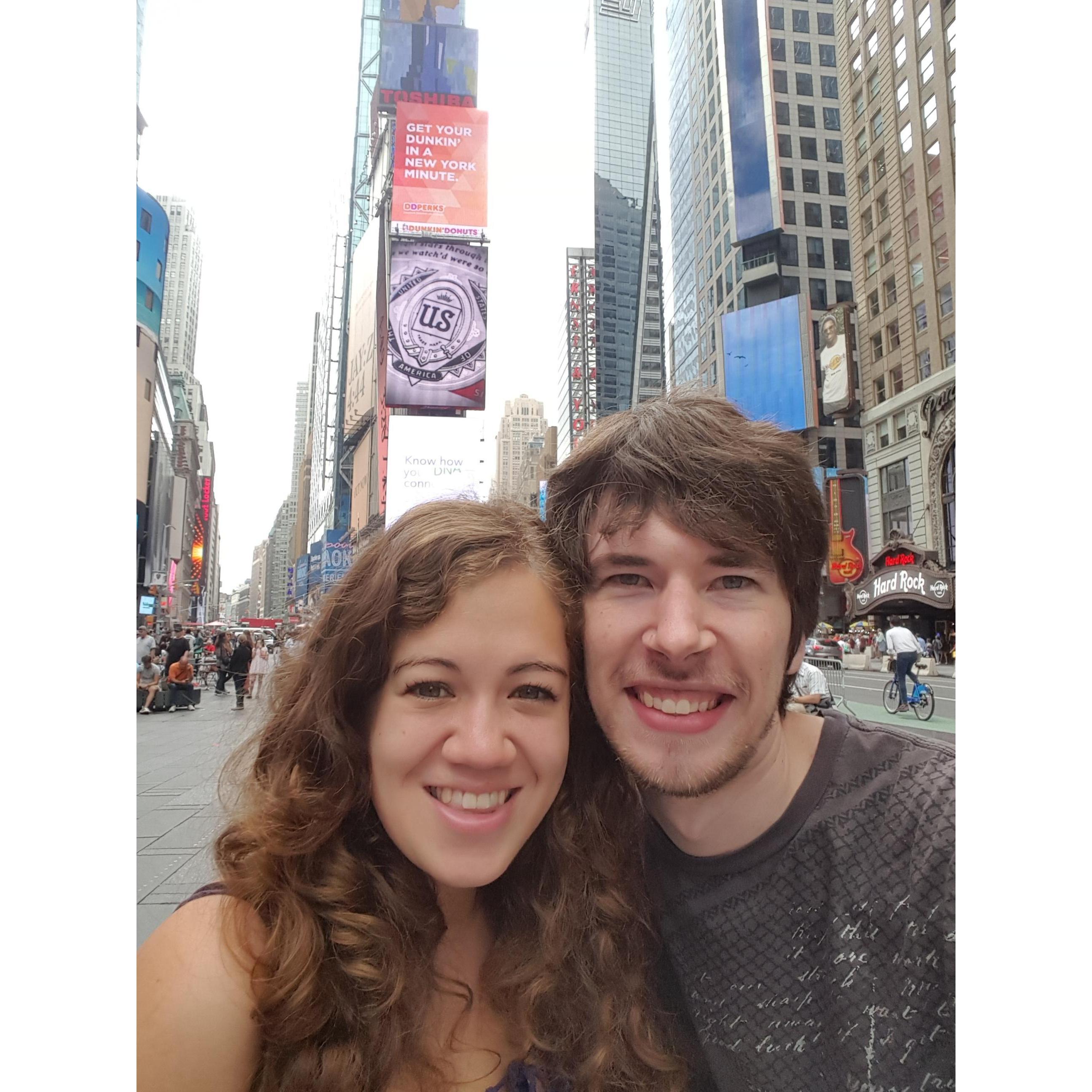 Visiting Times Square, New York. Summer 2017