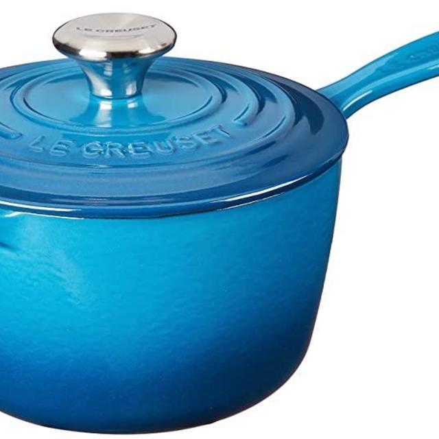 Le Creuset Enameled Cast Iron Signature Saucepan, 1.75 qt., Marseille