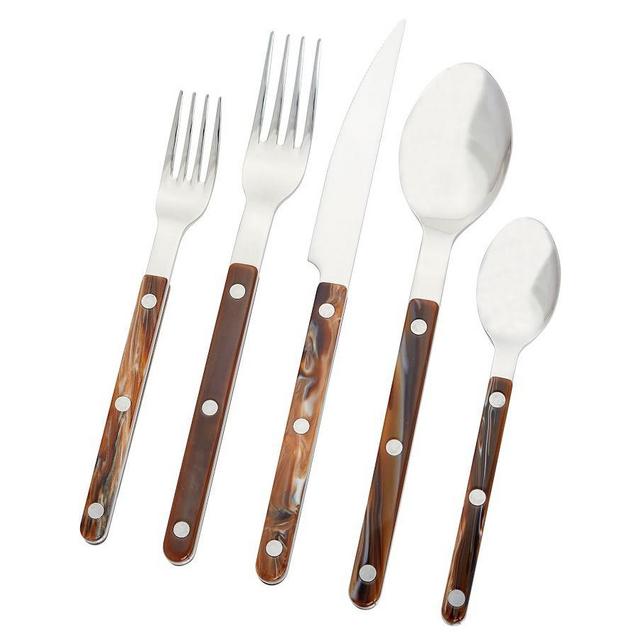 Sabre Horn Buffalo Flatware, Set of 5