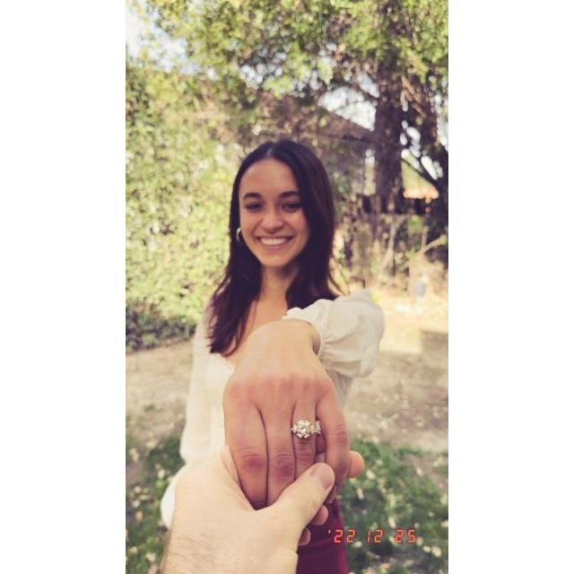 Christmas Morning Engagement.