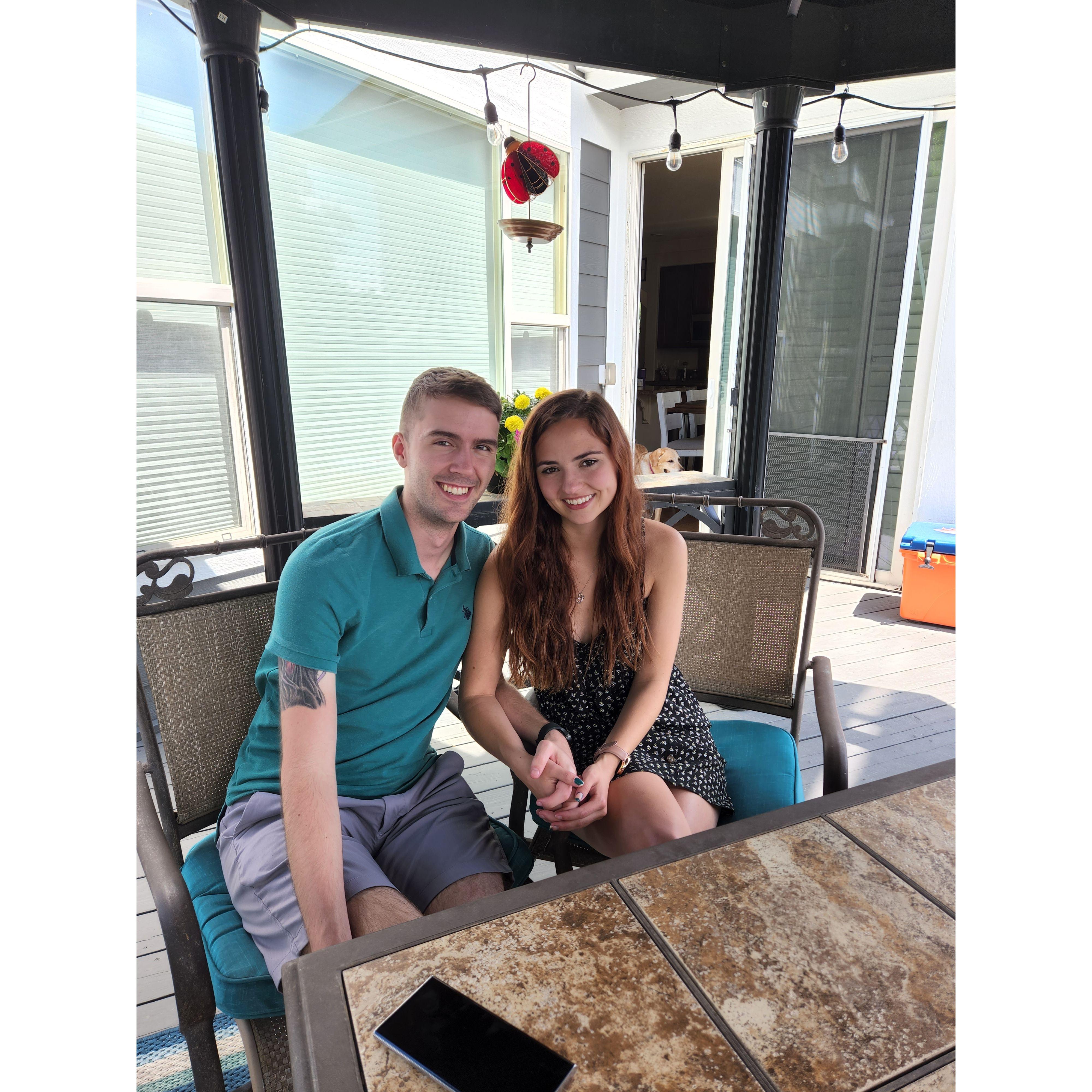 First time Andre came to Colorado since we started dating