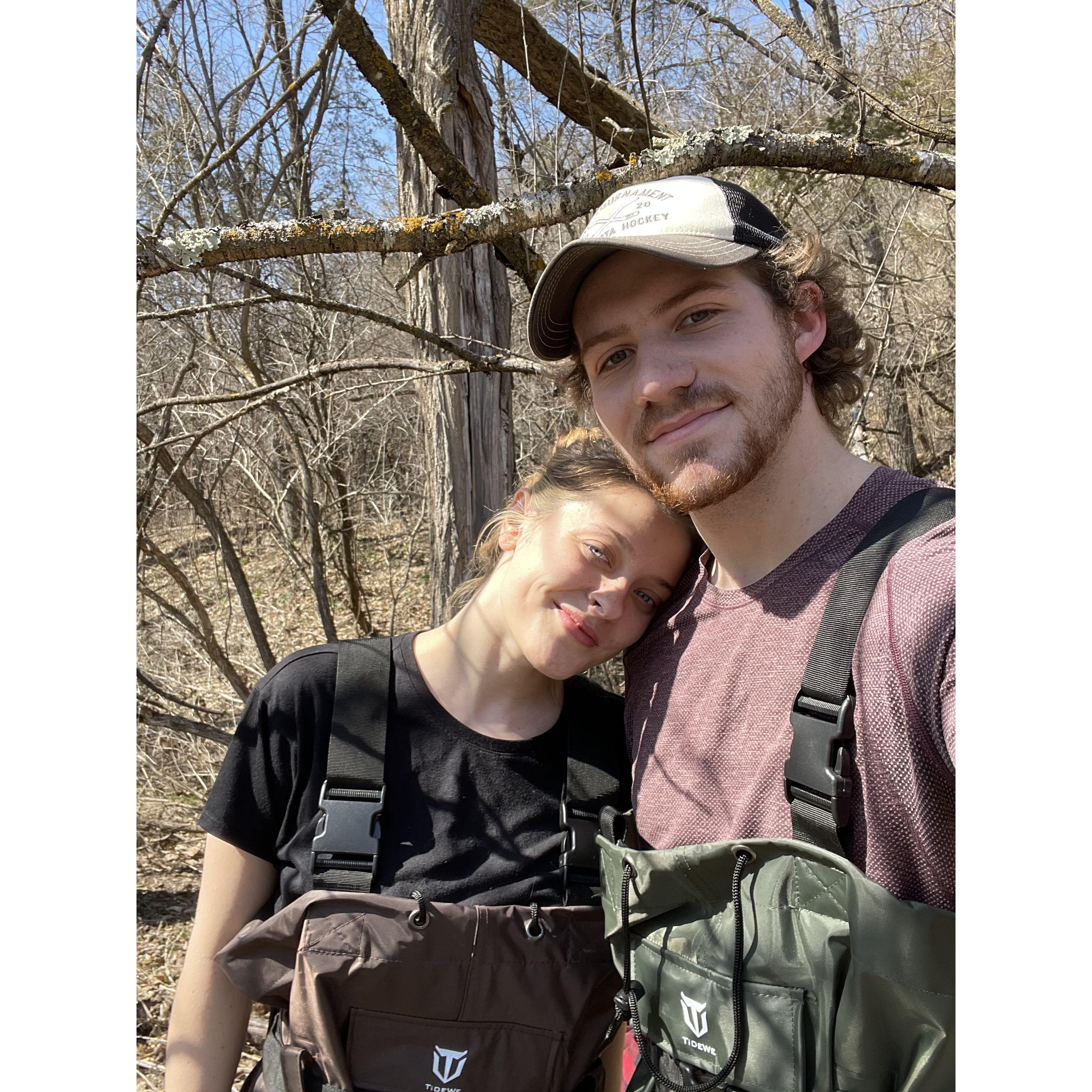 Agate picking on the Kinni April 2021