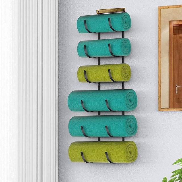 CANYAVE Bathroom Towel Rack, Towel Rack Wall Mounted Bathroom Towel Holder, Towel Storage for Rolled Bath Shower Hand Towel