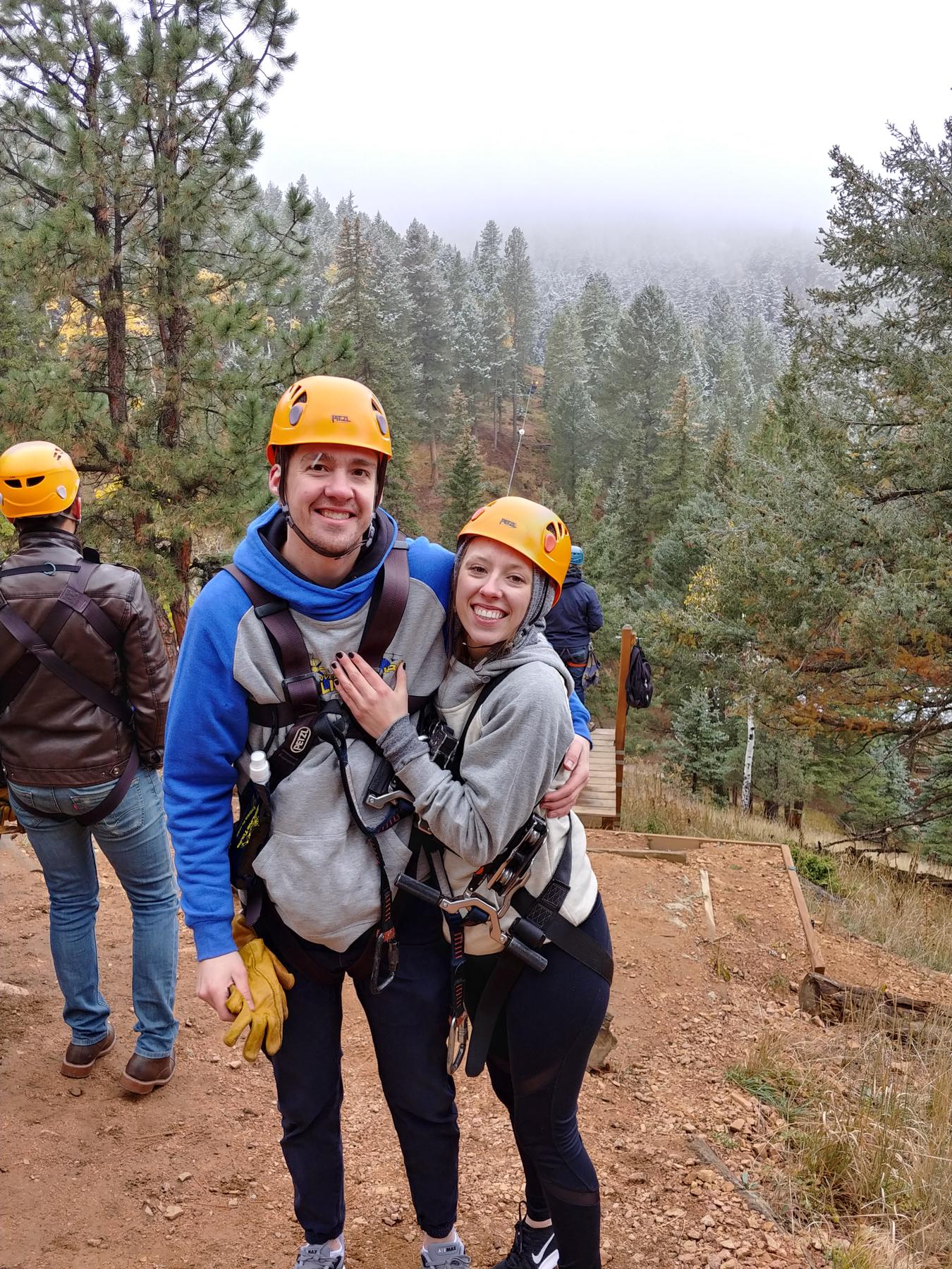 Zip-lining in Colorado!