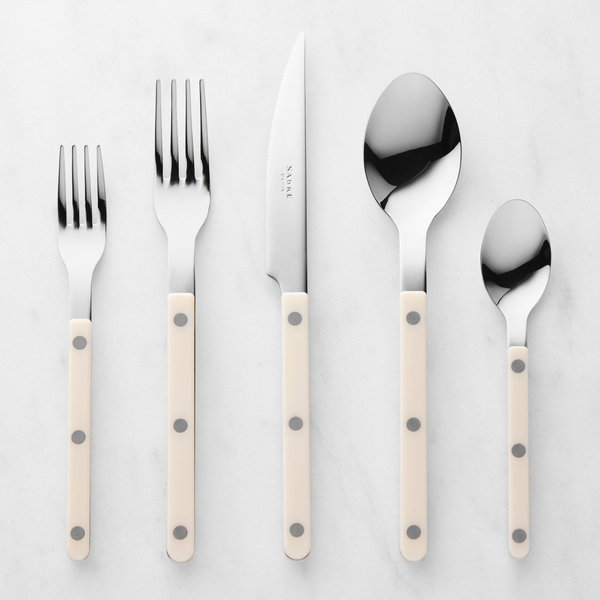 Bistrot Solid, Ivory - 5 pieces cutlery set