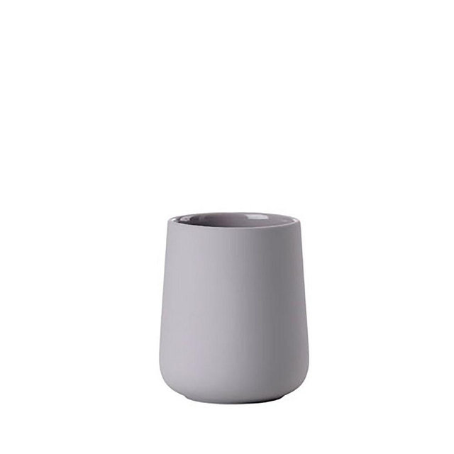NOVA ONE Toothbrush Mug Gull Grey H 3.9", D 3.1"